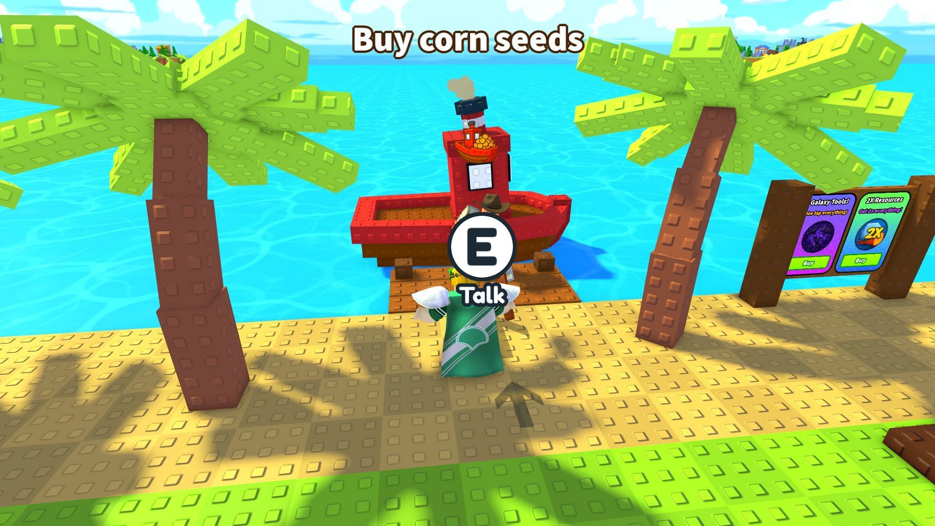You can also sell items to the Merchant (Image via Roblox)
